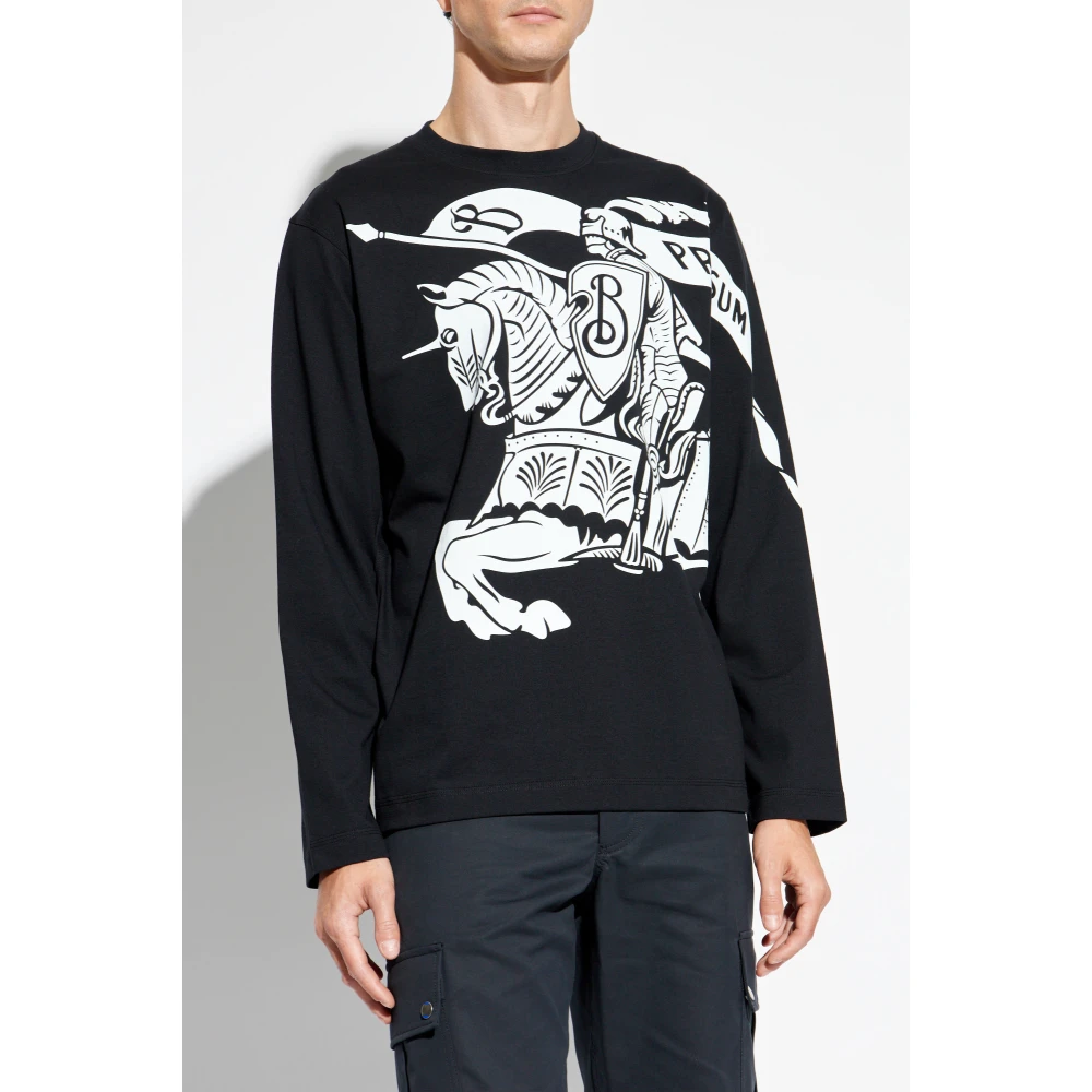 Burberry Katoenen t-shirt Black Heren