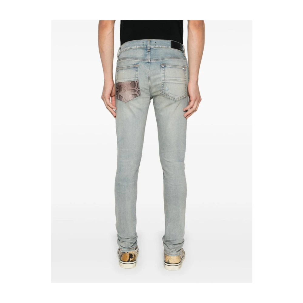 Amiri Lichtblauwe Denim Skinny Jeans Blue Heren