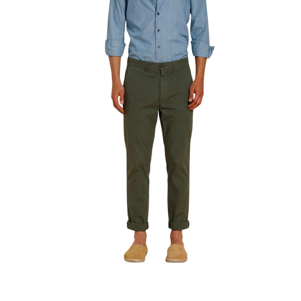 Mason's Uomo Verde - Chinos Oxford Canvas - Trousers - S