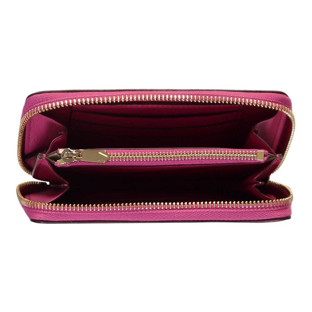 Moreau Paris Korrelig Leren Ritsportemonnee Pink Dames