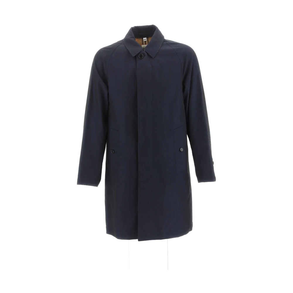 Burberry Korte enkellange jas Blue Heren