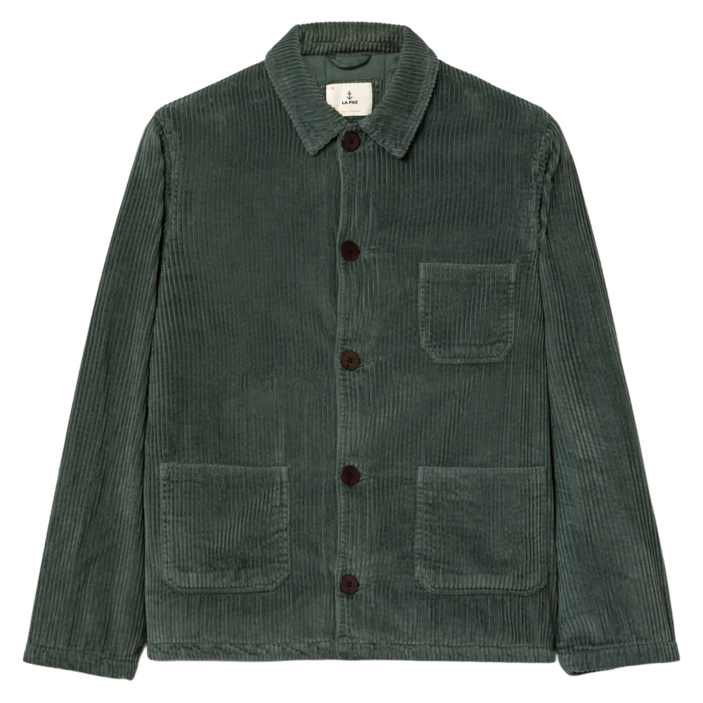 La Paz Groene Corduroy Werkjas Green Heren