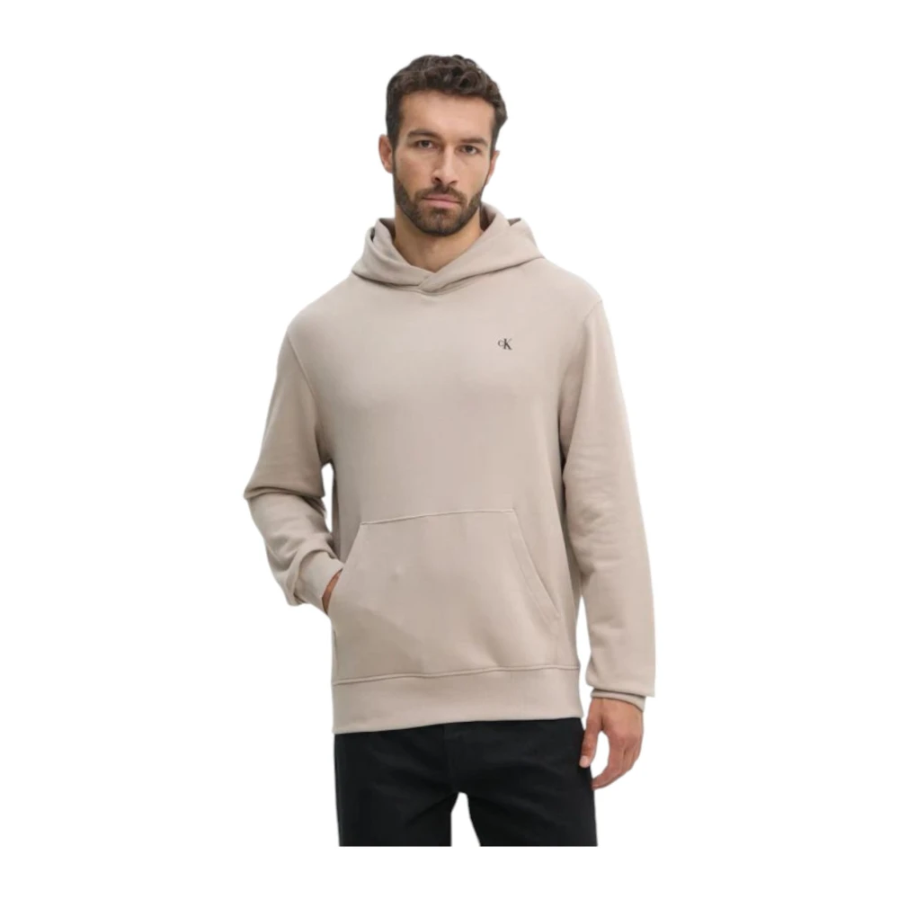 Calvin Klein Jeans Hoodie Sweatshirt Beige Heren