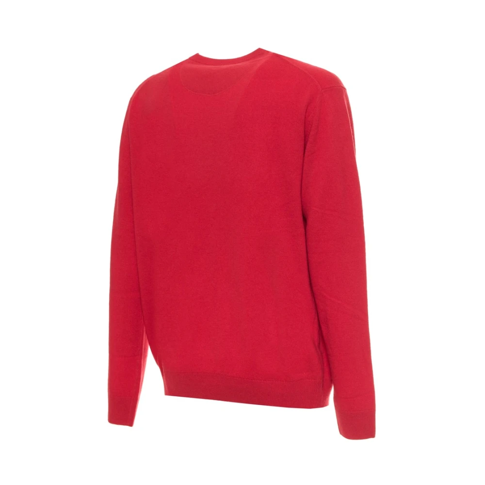 Sergio Tacchini Wollen Ronde Hals Trui met Zichtbaar Logo Red Heren