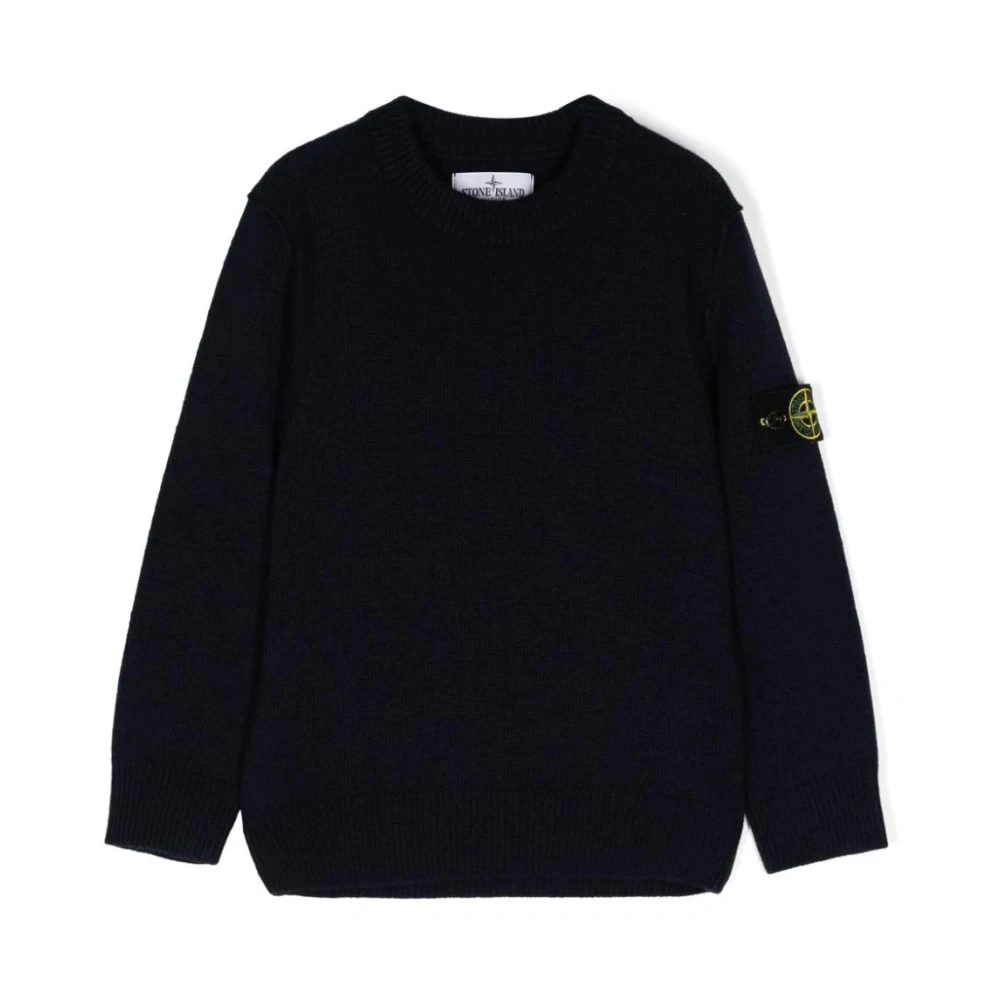 Stone Island Barn Stickad Tröja Blue, Unisex