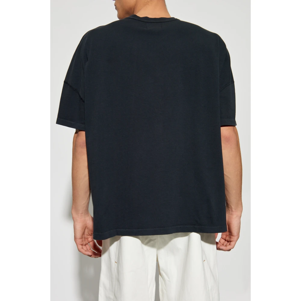 Rhude T-shirt met geborduurd logo Black Heren
