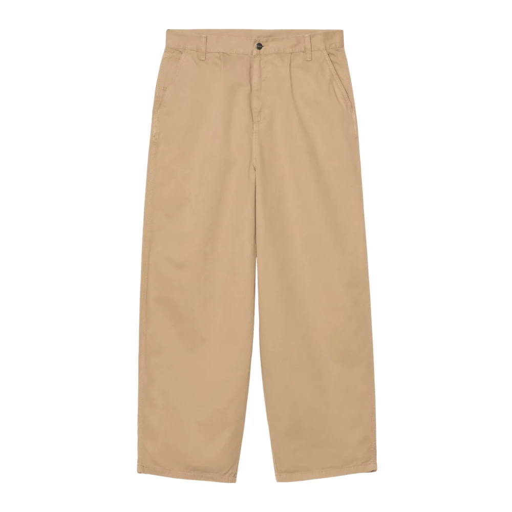 Carhartt Wip Men's Beige Straight Trousers, M, Holden Pant