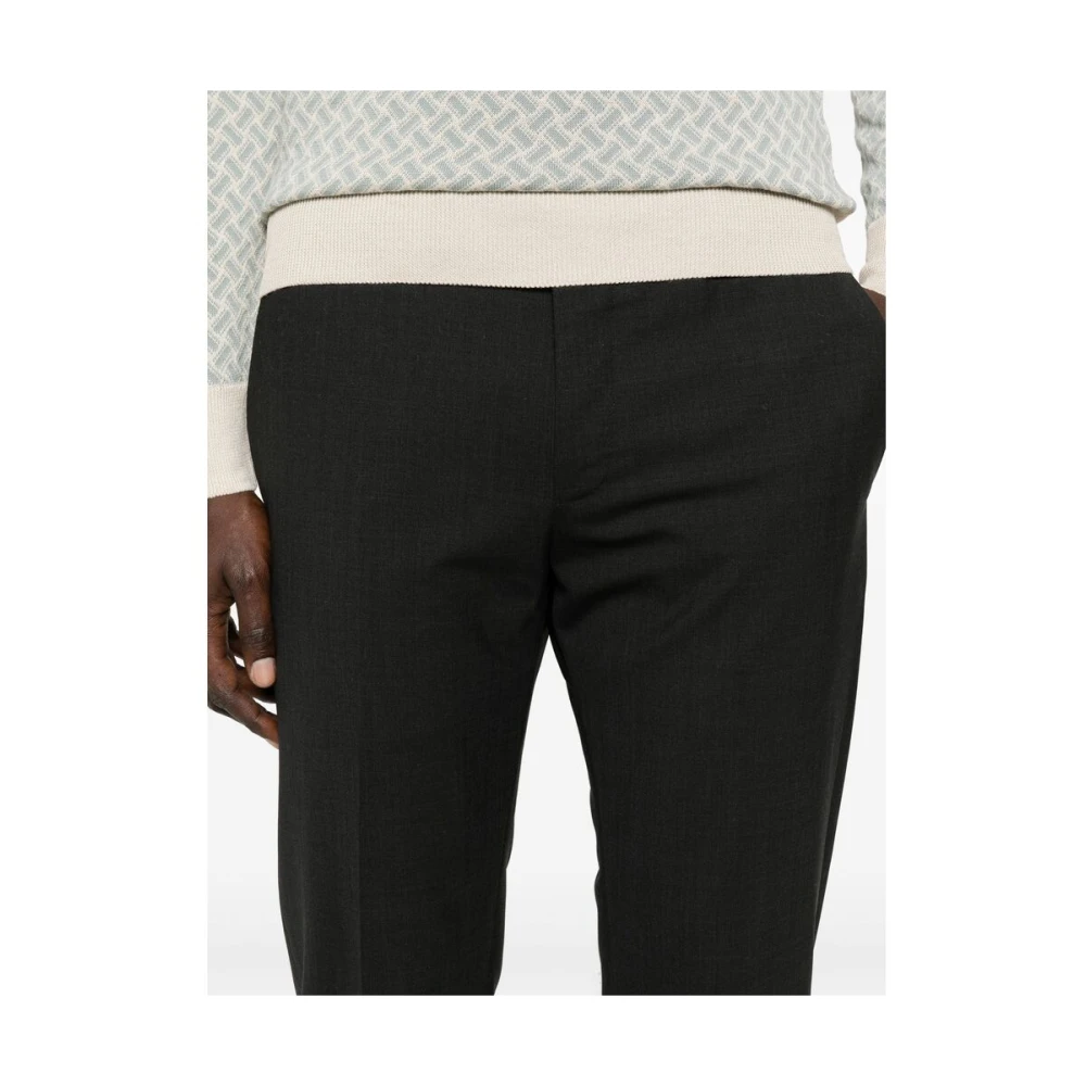Pt01 Antracietgrijze Slim Fit Broek Gray Heren