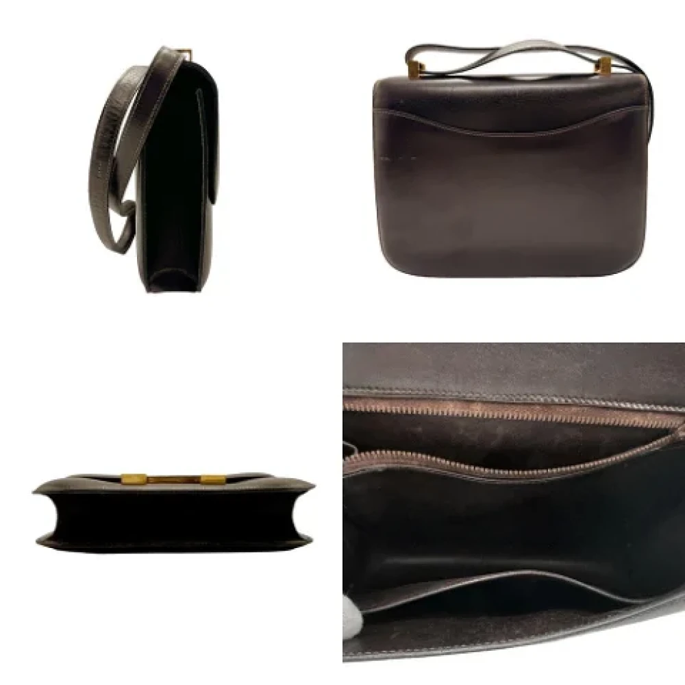 Hermès Vintage Pre-owned Leather hermes-bags Brown Dames