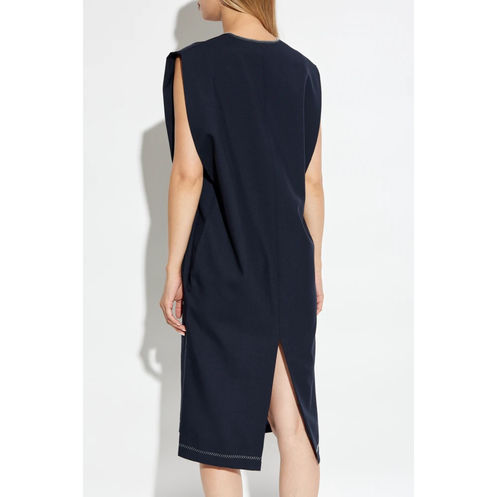 Marni Wollen Jurk Blue Dames