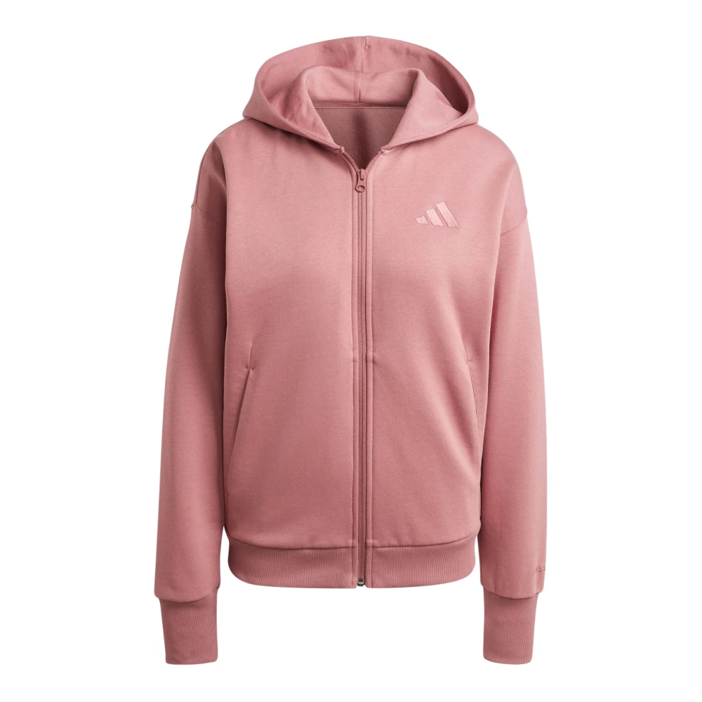 Adidas All Season Full Zip Hoodie Pink Dames