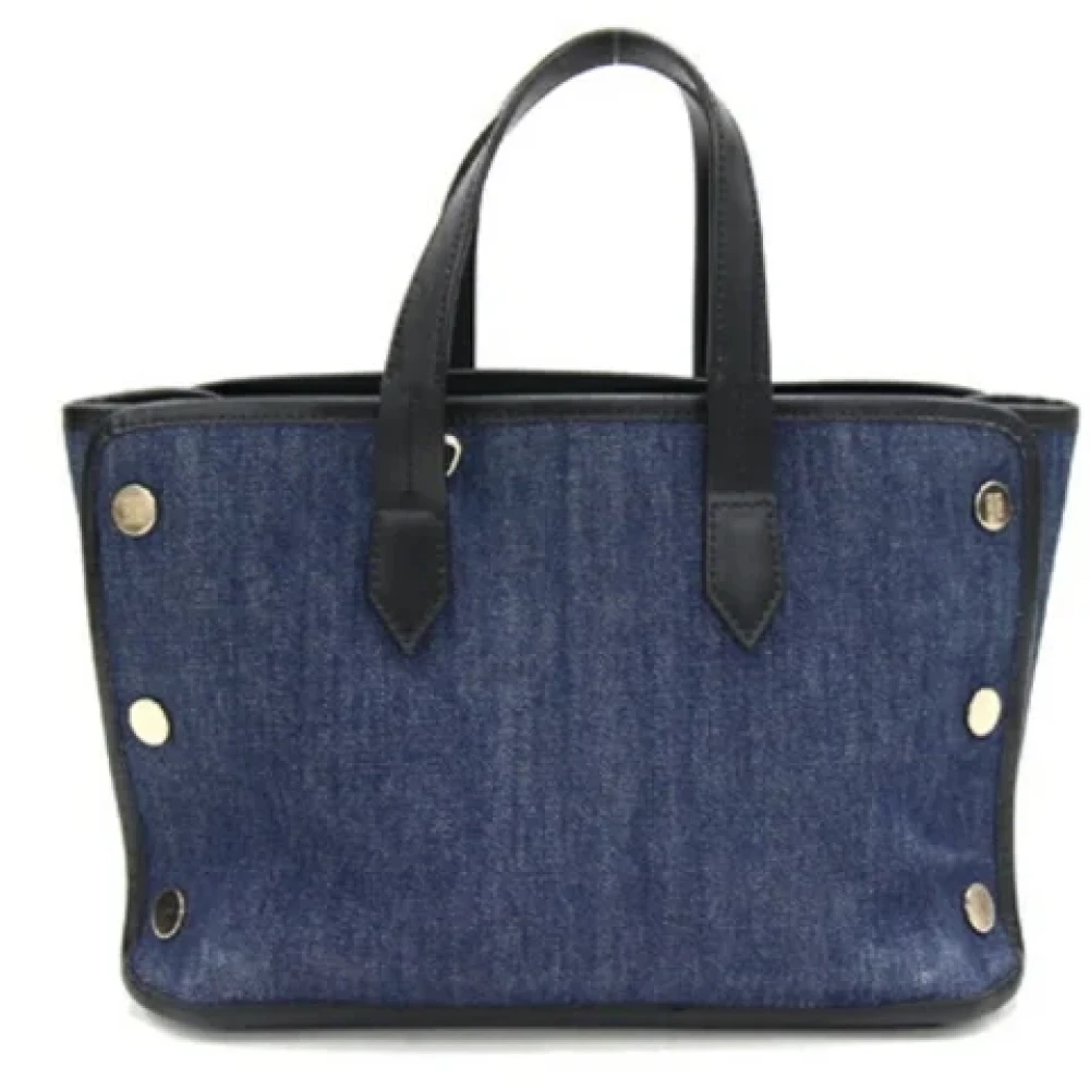 Givenchy Pre-owned Cotton shoulder-bags Blue Dames