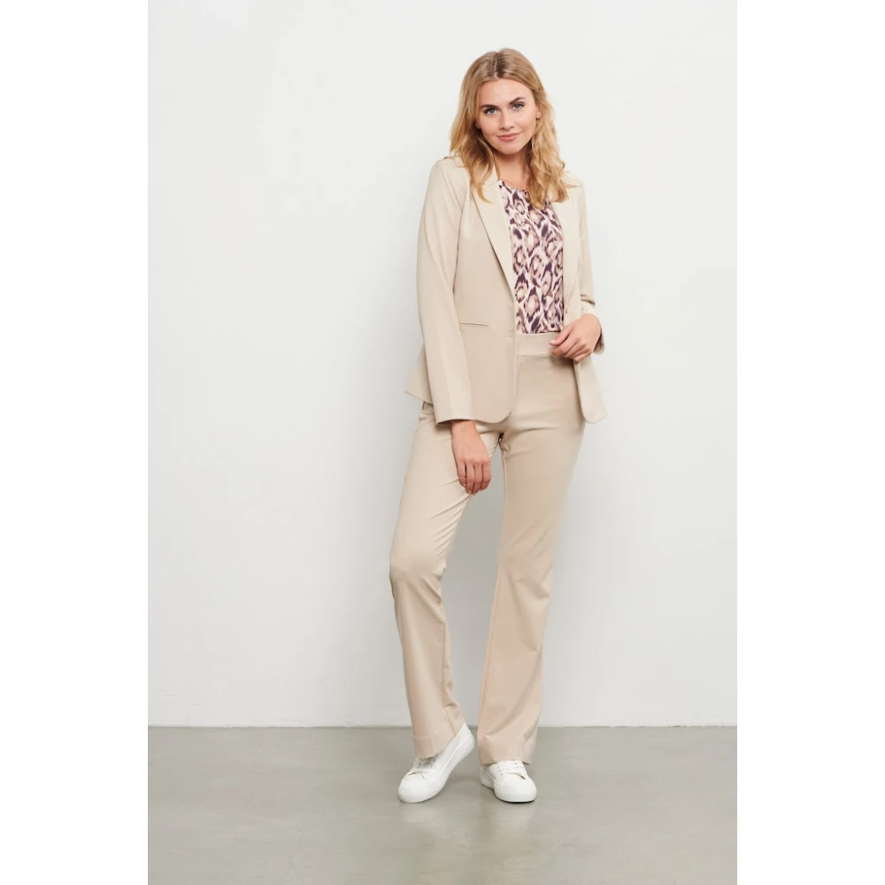 &Co Woman Blazer dames stijlvol en elegant Beige Dames
