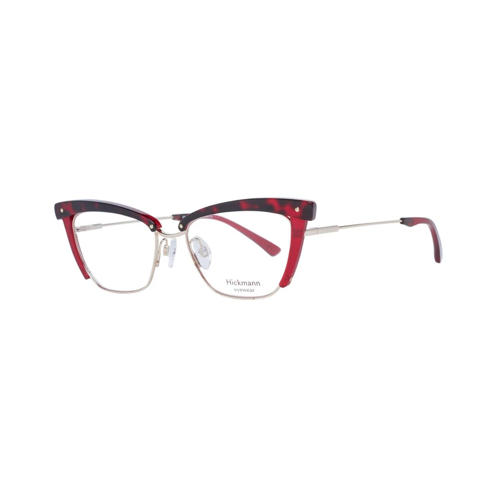 Ana Hickmann Rode Cat Eye Metalen Optische Frames Red Dames