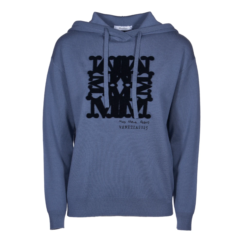 Max Mara Speciale Editie Hoodie Blue Dames