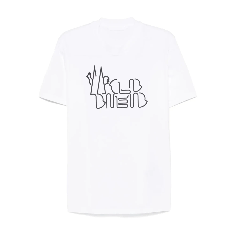 Moncler - Tops > T-Shirts - White - Moncler - Modalova