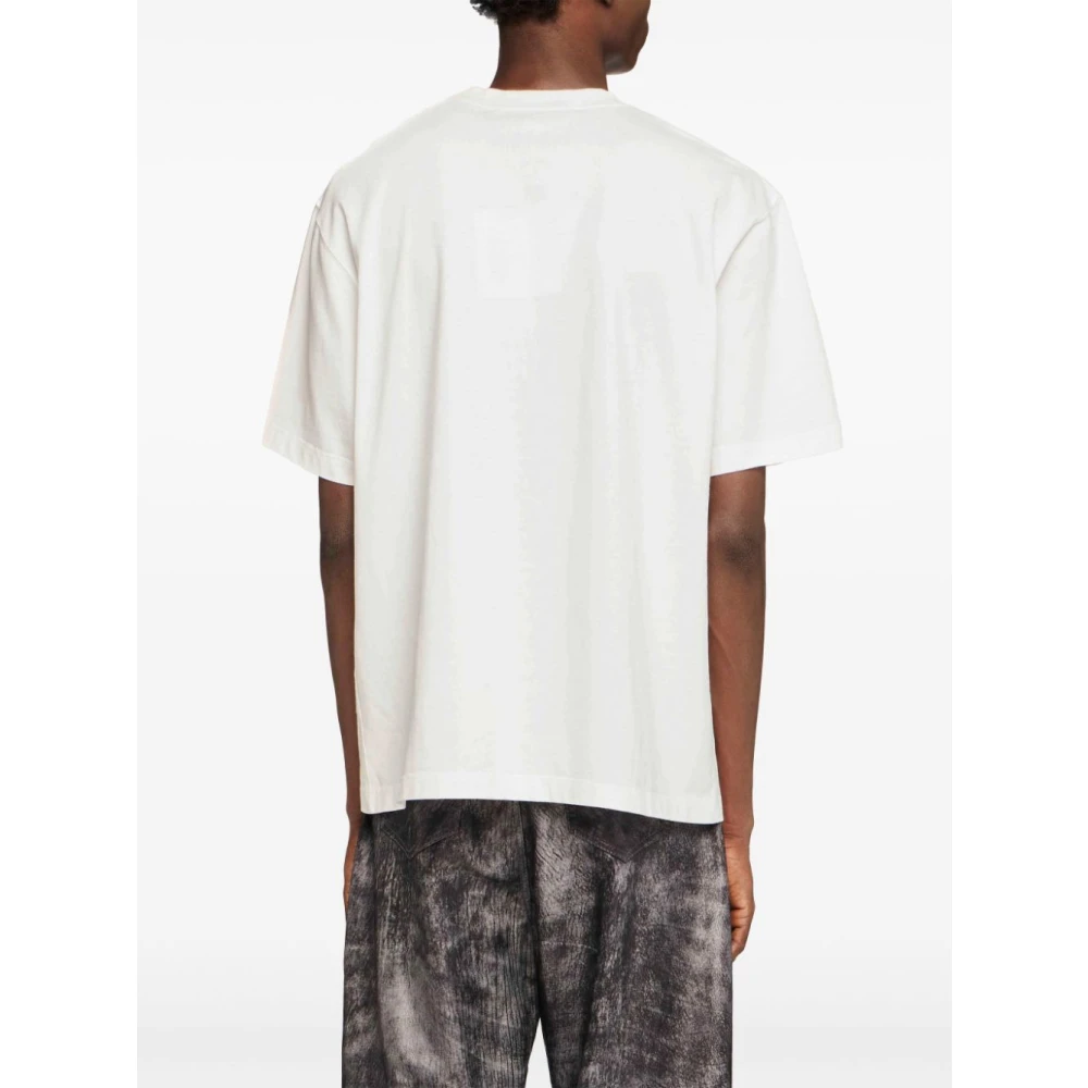 JW Anderson Wit T-shirt met diorama print White Heren
