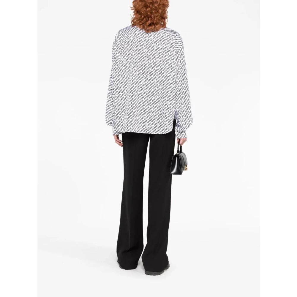 Vetements Witte Geknipte Shirt Multicolor Dames