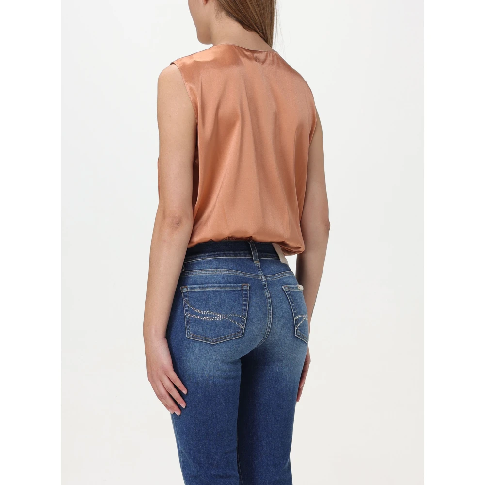 pinko Satin Stretch Bodywear Brown Dames
