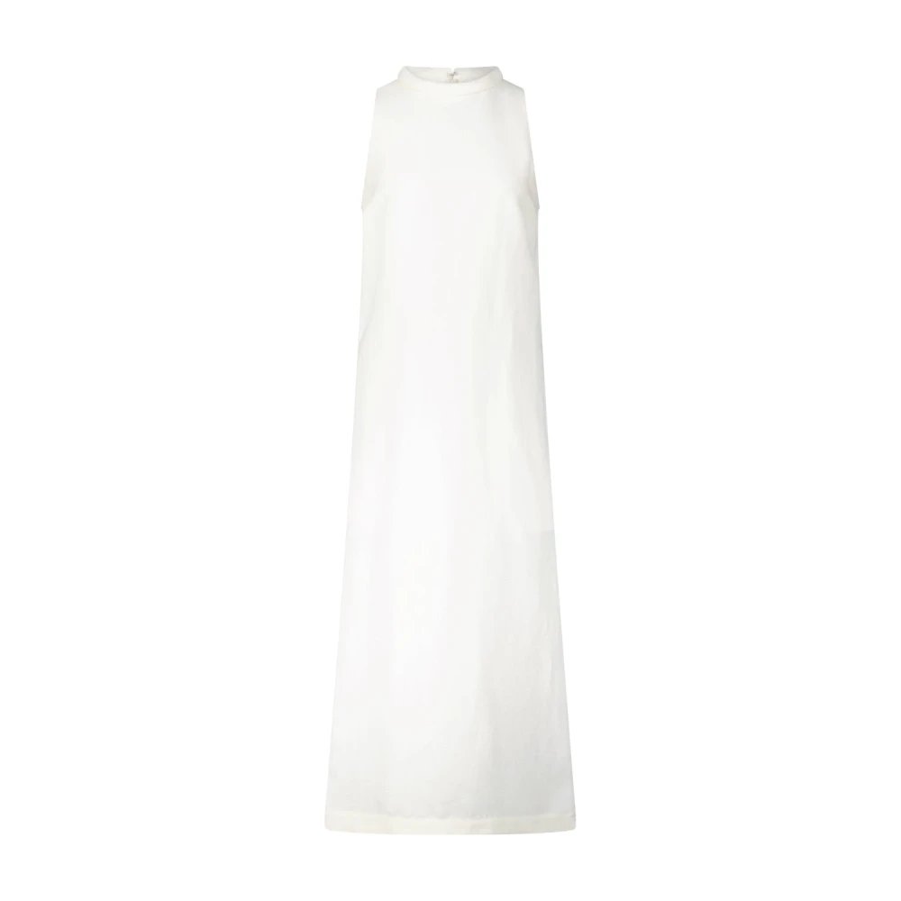 Loulou Studio Linnenmix Rivida Jurk White Dames