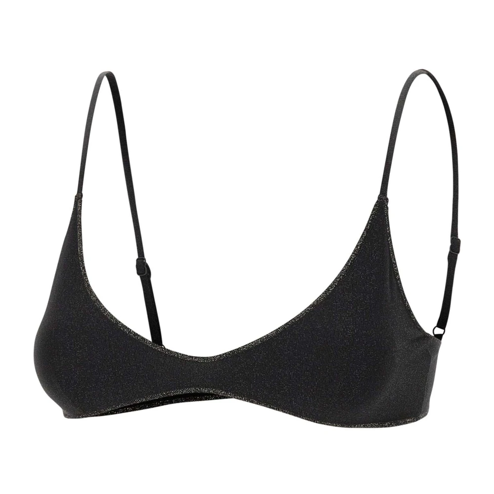 Mc2 Saint Barth Women's Black Bikinis, M, Paloma Bralette Bikini