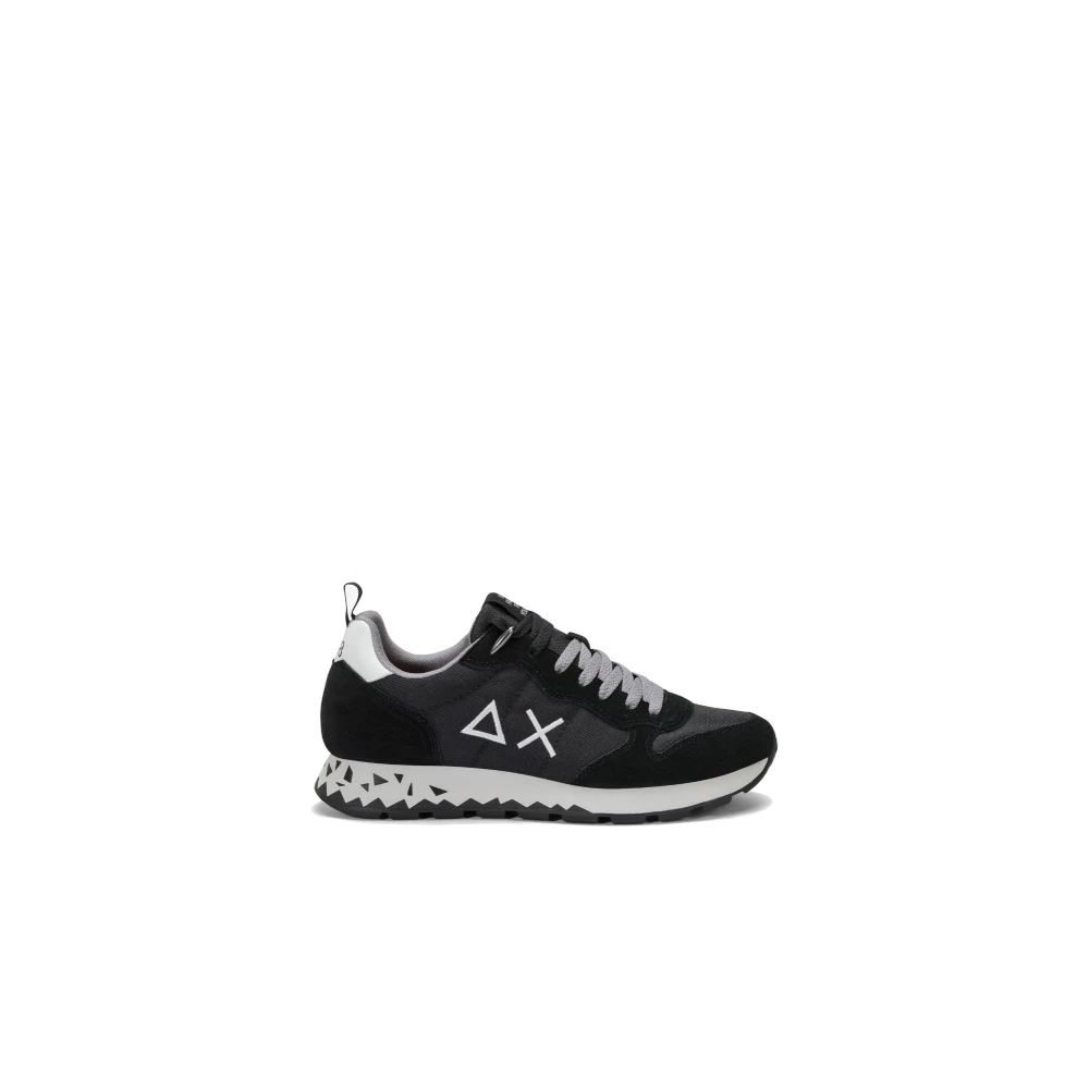 Sun68 Black Sneakers, Male, 7 Uk, Tom Snake Low Top Sneaker
