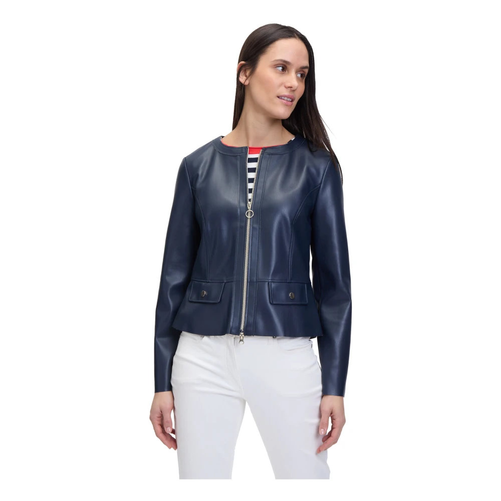 Betty Barclay Korte blazer met rits Blue Dames