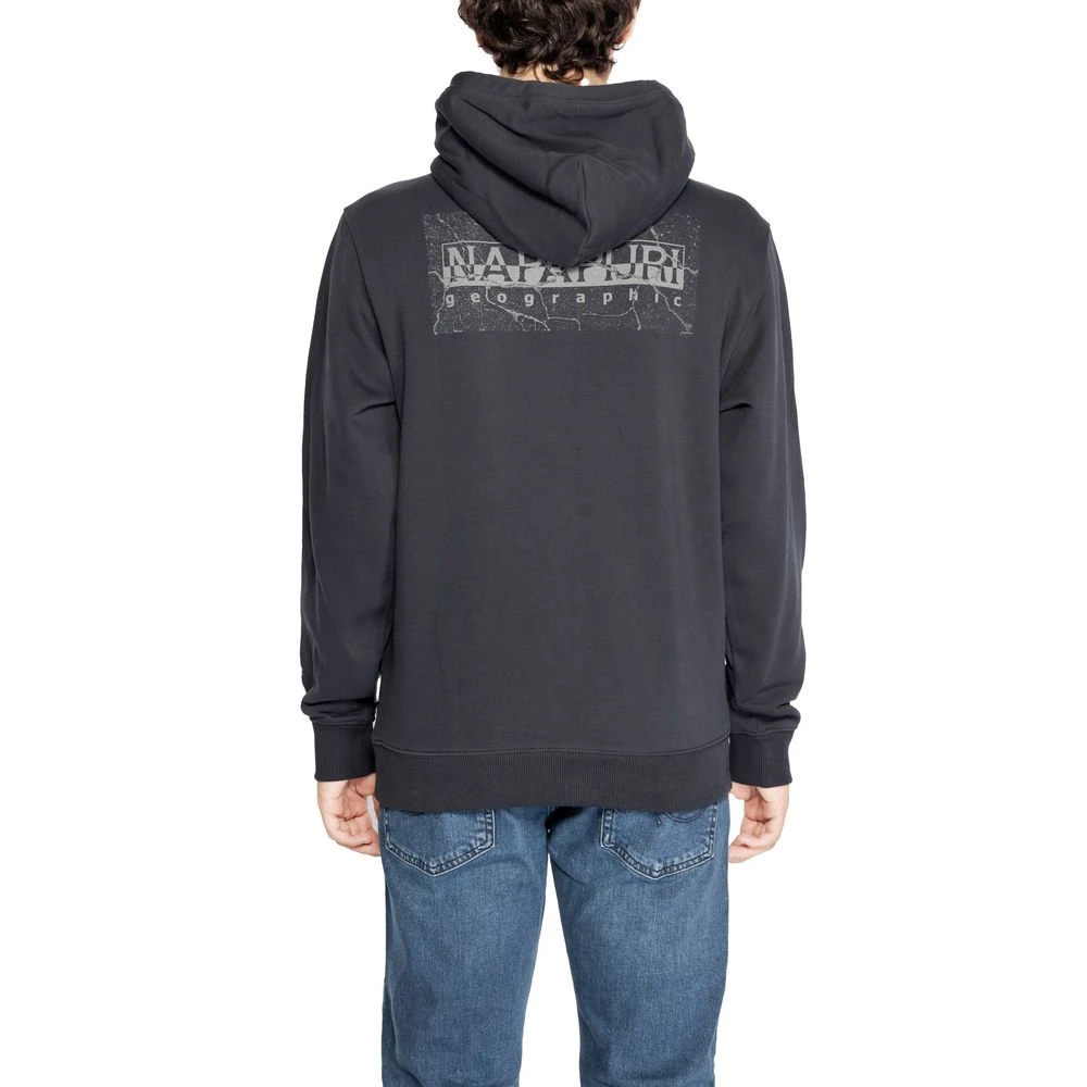 Napapijri Zwarte Katoenen Sweatshirt Herfst Winter Collectie Black Heren