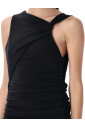 robe-mini-drapee-noire
