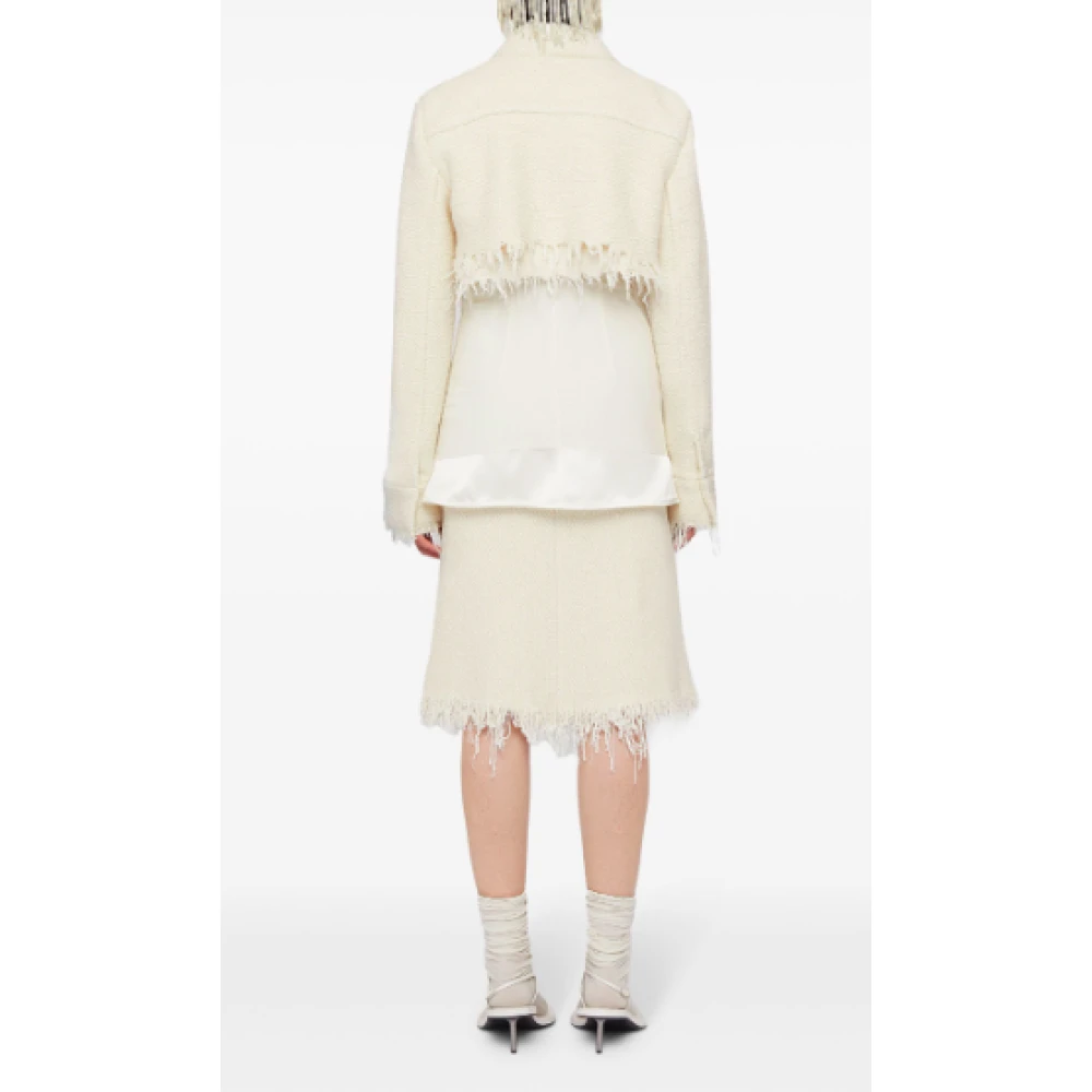 Jil Sander Beige Gebreid Crop Jack Beige Dames