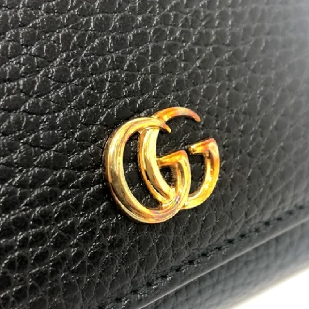 Gucci Vintage Pre-owned Leather wallets Black Dames