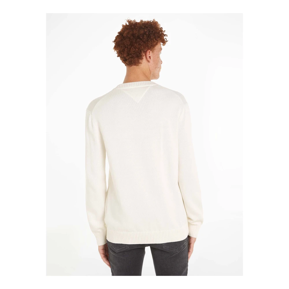Tommy Jeans Essential Slim Sweater White Heren