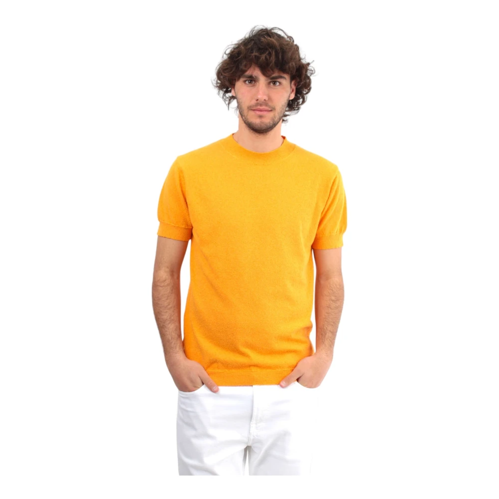 Daniele Fiesoli Oranje trui met korte mouwen Orange Heren