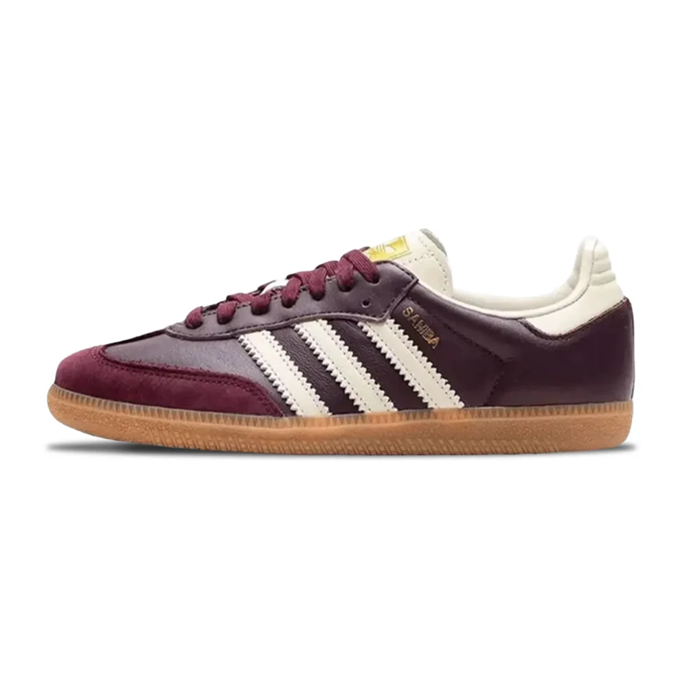 Adidas Women's Red Maroon Gold Metallic Trainers Low Profile - Skateboarding - 7 Uk - Sport