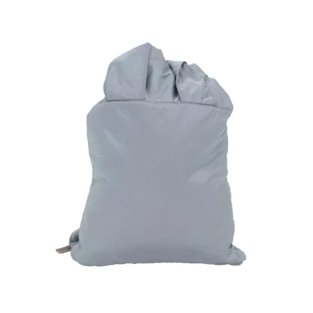 Prada Vintage Pre-owned Nylon backpacks Gray Dames