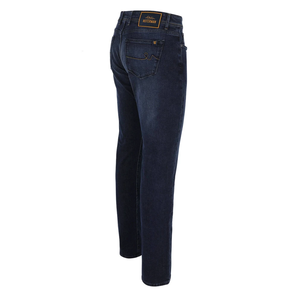 Atelier Noterman Denim Jeans in Rustiek Groen Blue Heren