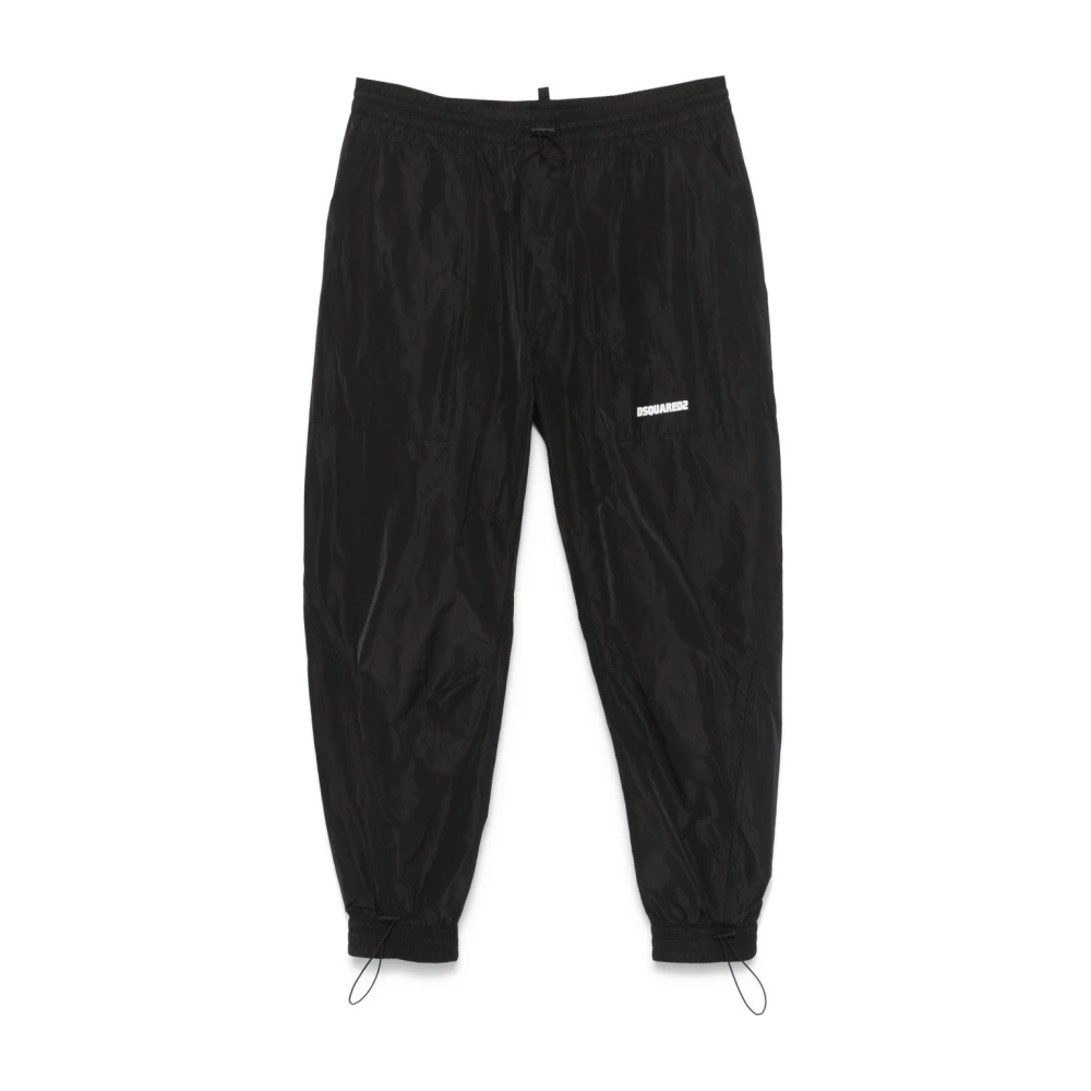 Dsquared2 Polyester Trainingsbroek met Elastische Manchetten Black Heren