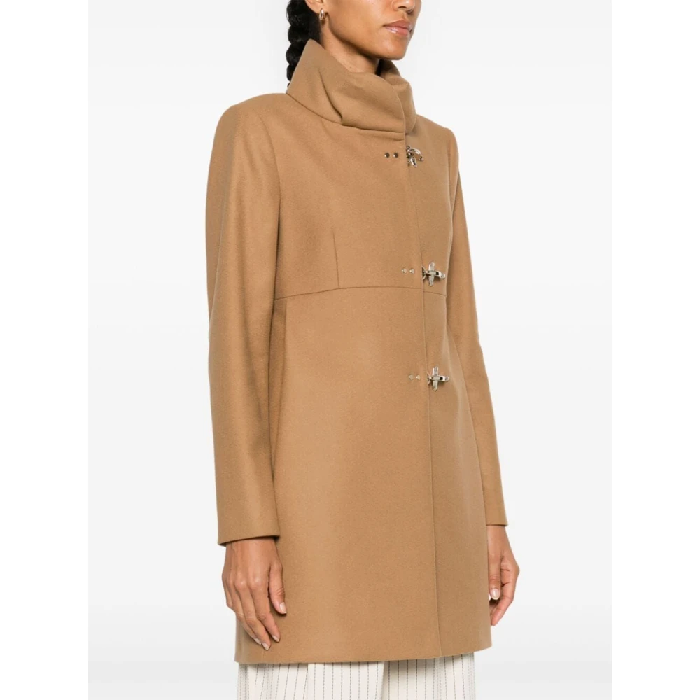 Fay Elegante Romantische Jas Brown Dames