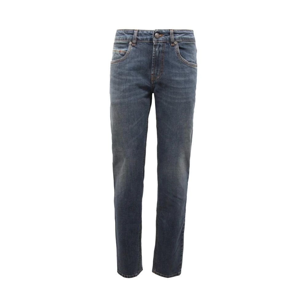 Fay Men's Blue Slim Fit Jeans, W40, Denim Trousers