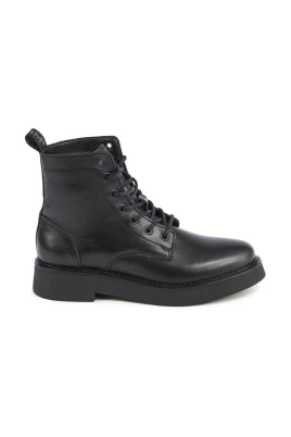 Svarta LaceUp Ankelboots