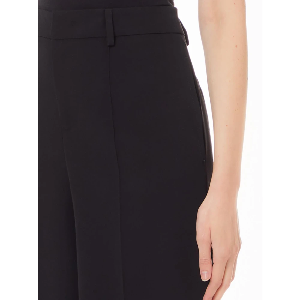 Liu Jo Zwarte Palazzo Broek met Zijsplitten Black Dames