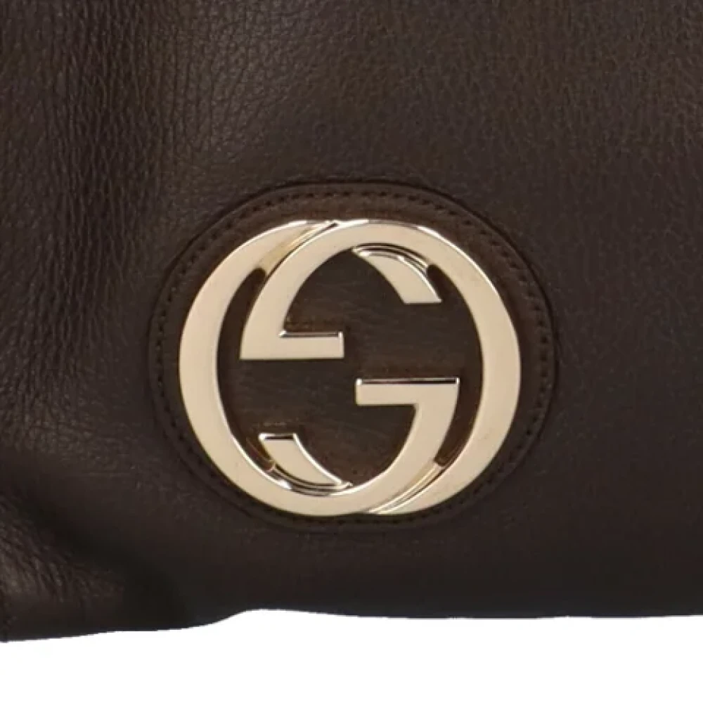 Gucci Vintage Pre-owned Leather totes Brown Dames