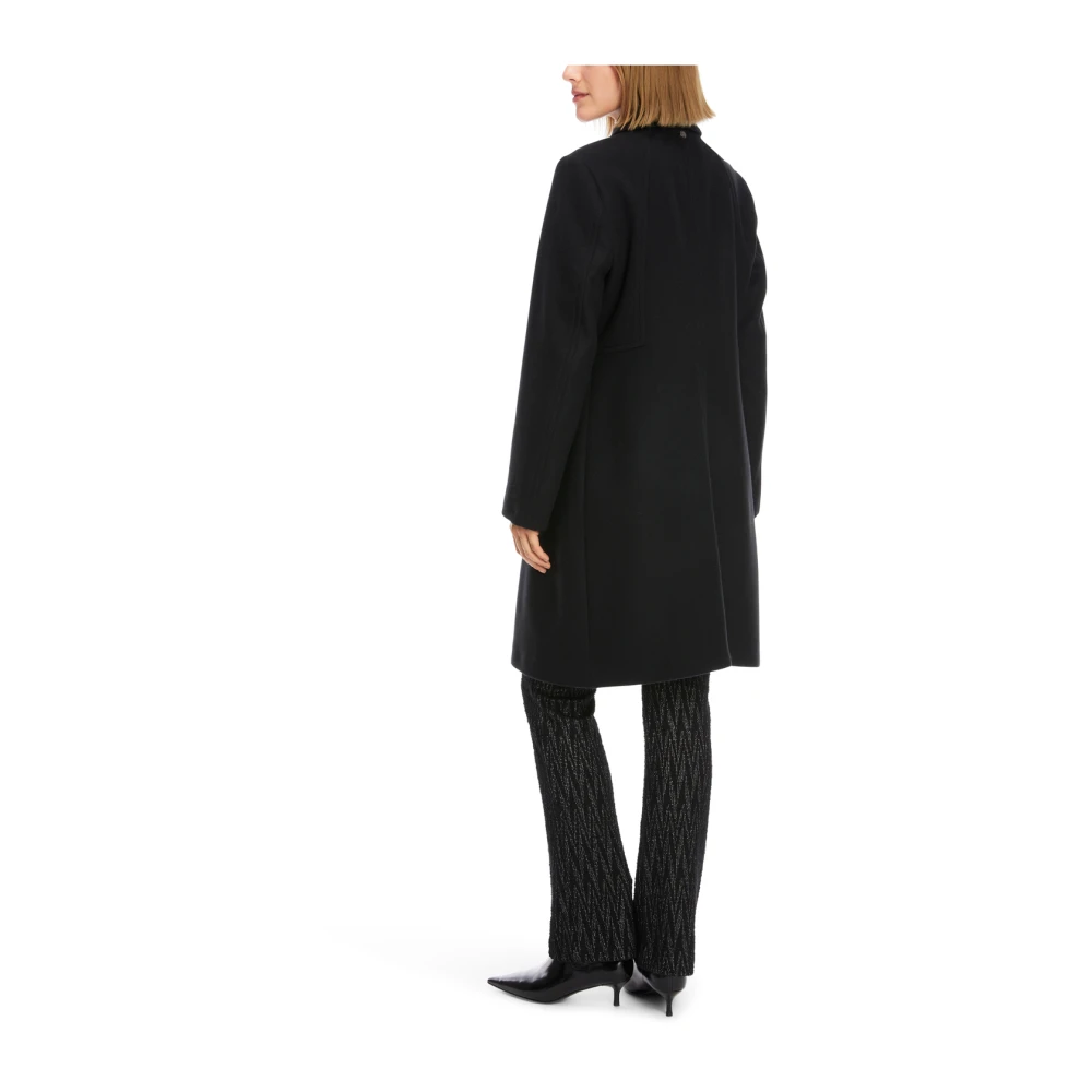 Marc Cain Prinsessenstijl Wol Kasjmier Jas Black Dames