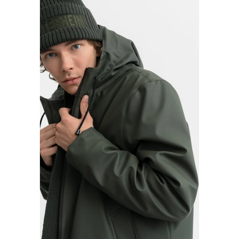 Stutterheim Pompon Ribgebreide Beanie Green Unisex