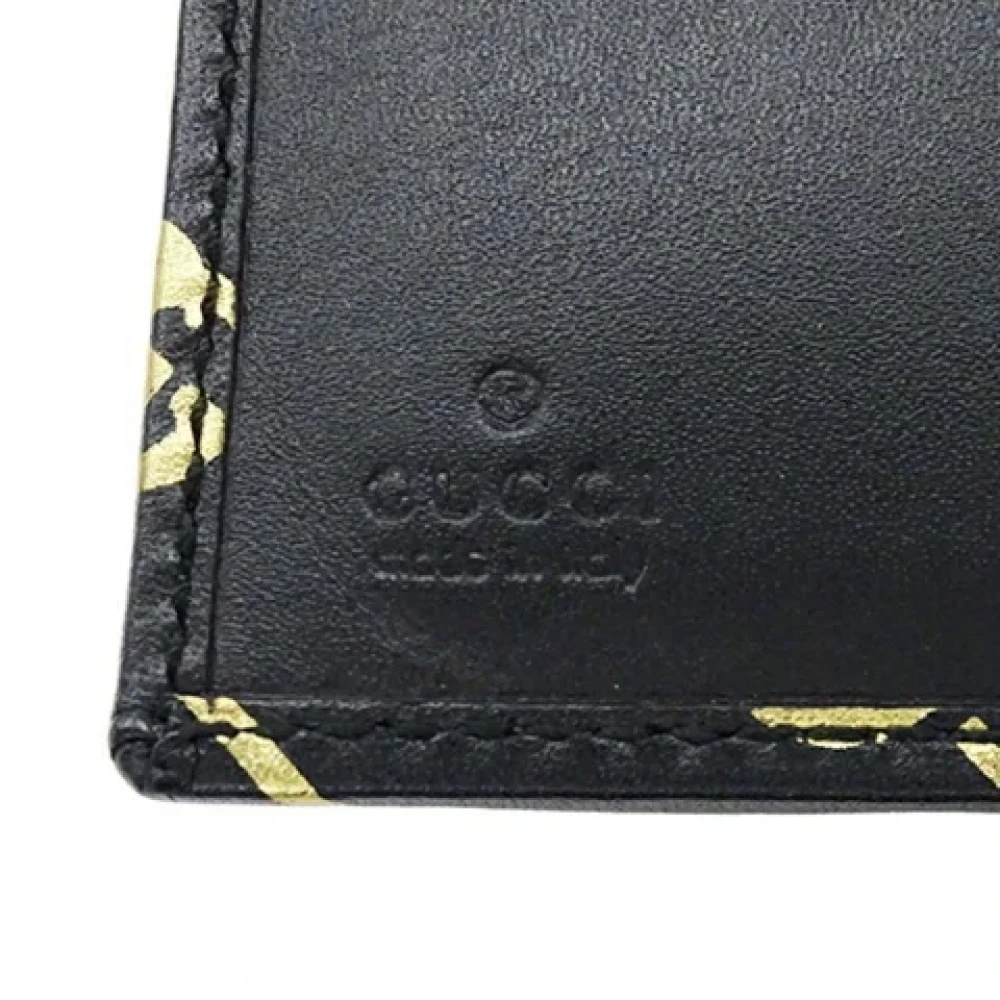 Gucci Vintage Pre-owned Leather wallets Black Dames