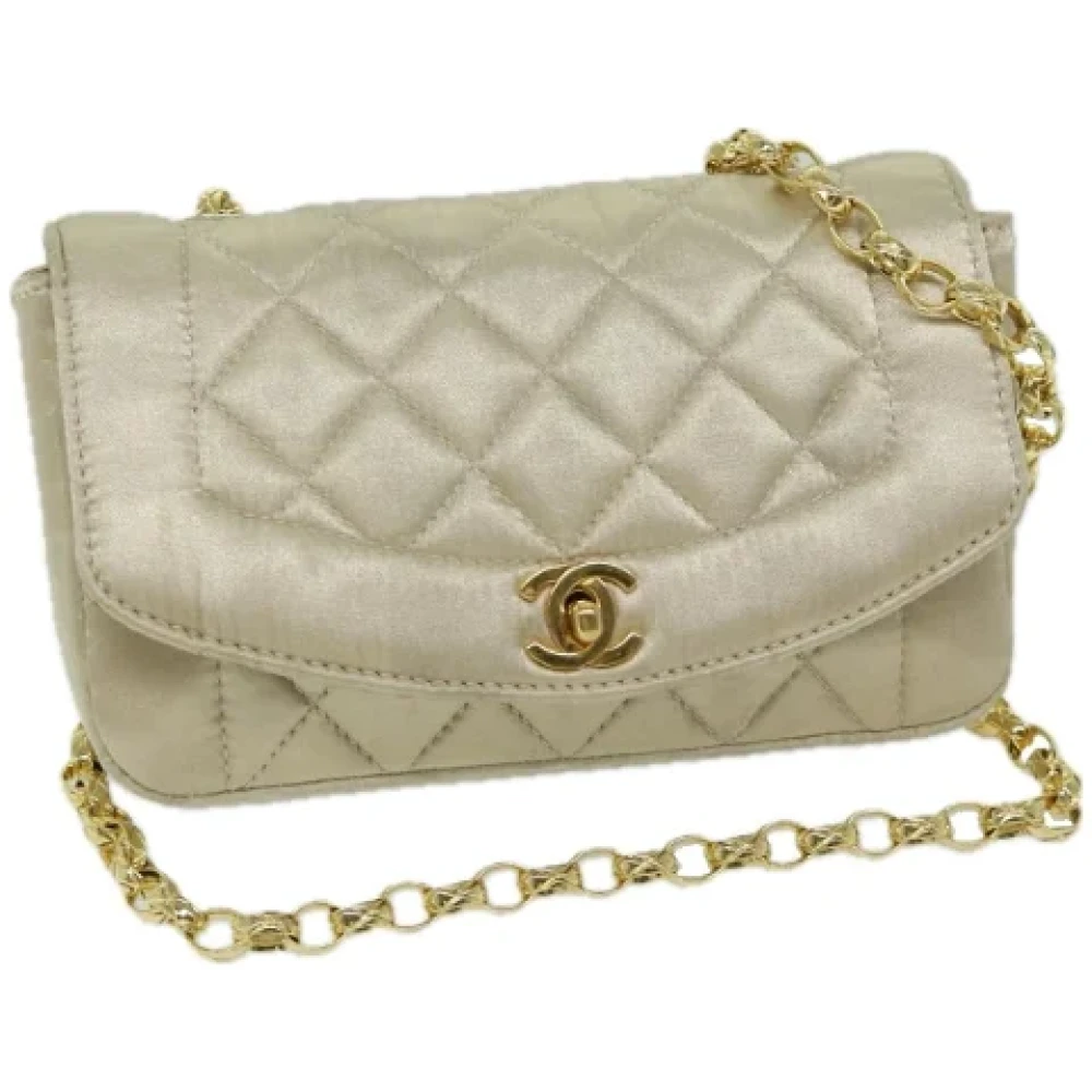 Chanel Vintage Pre-owned Silk chanel-bags Beige Dames