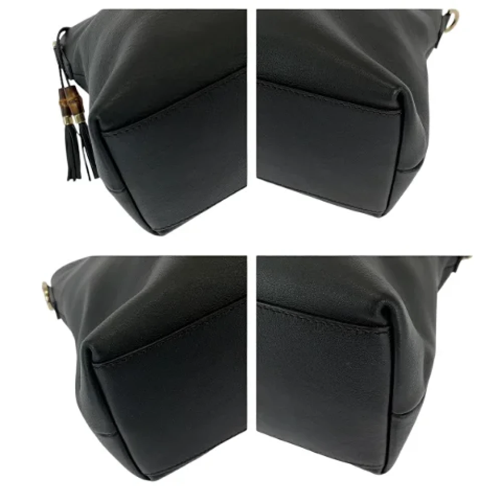 Gucci Vintage Pre-owned Leather handbags Black Dames