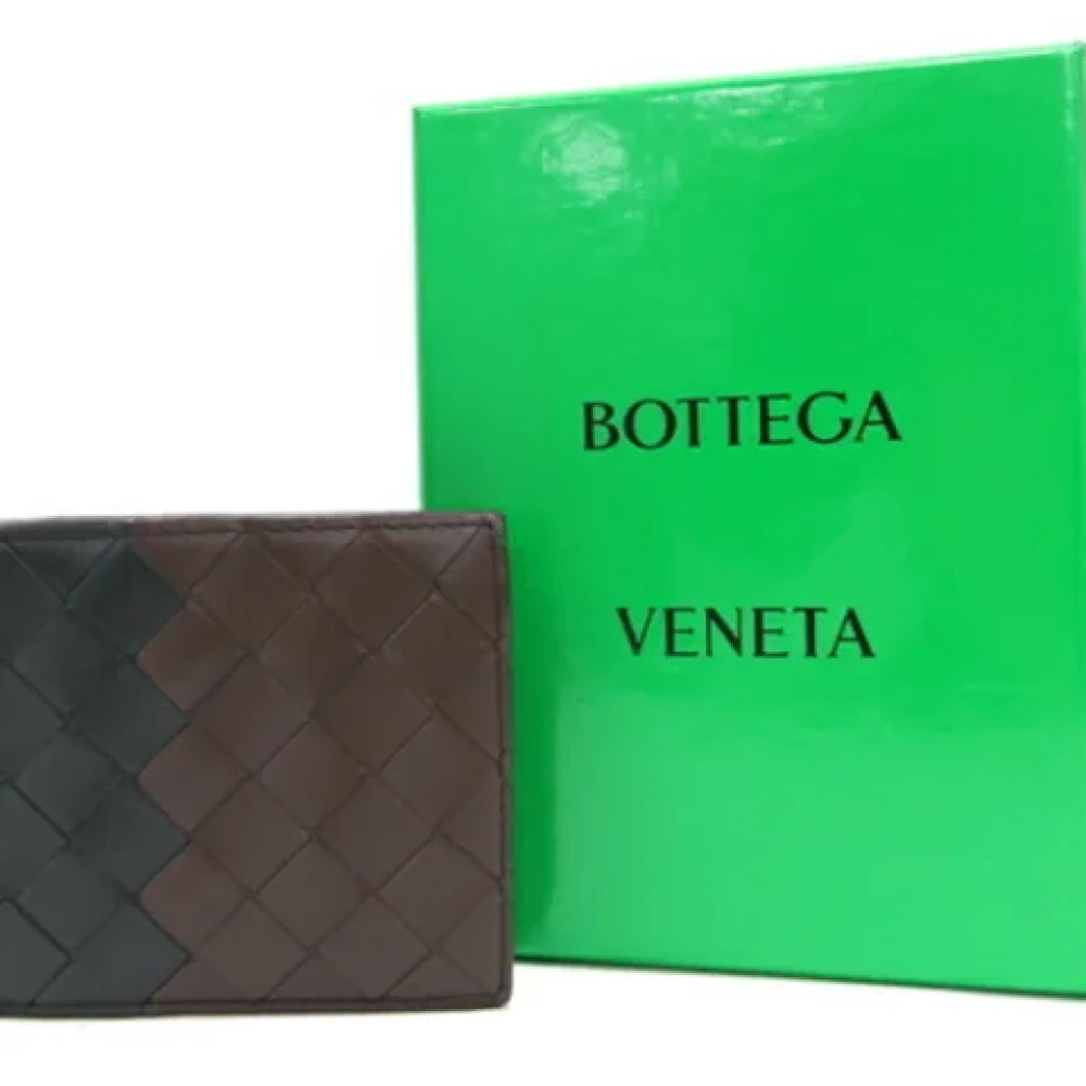 Bottega Veneta Vintage Pre-owned Leather wallets Black Heren