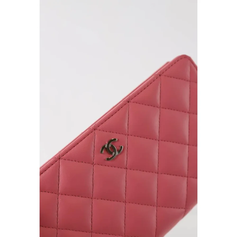 Chanel Vintage Pre-owned Leather wallets Pink Dames