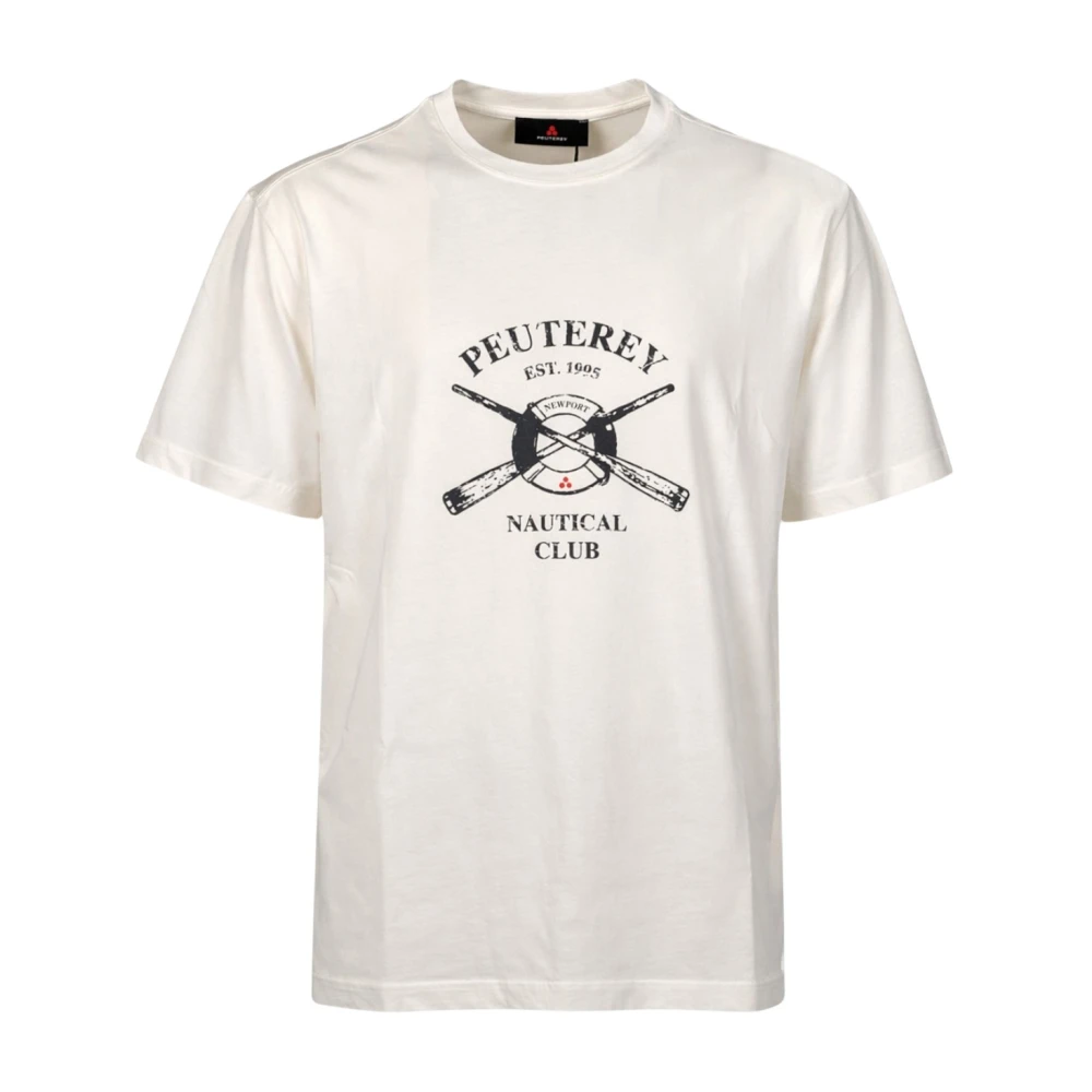 Peuterey White T-Shirts, Male, M, T-Shirts And Polos